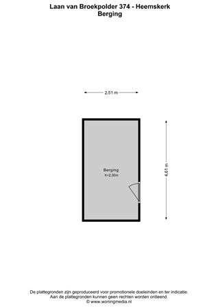 Floor plan - Laan van Broekpolder 374, 1967 KK Heemskerk 